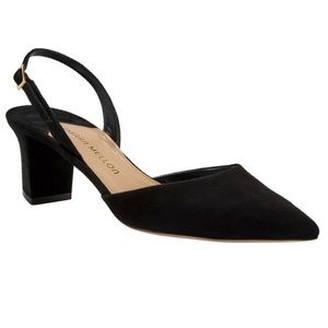Tamara Mellon Liaison Sling Back Heel Pumps Black